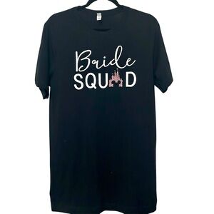 Disney Themed Black 'Bride Squad' T-Shirt